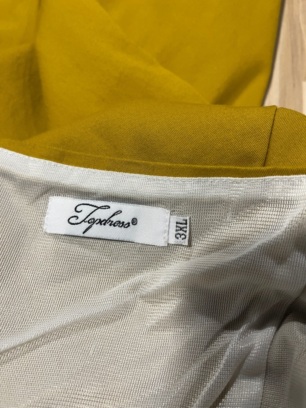 Topdress dress Mustard Yellow A-line dress ๐ - Picture 9 of 9